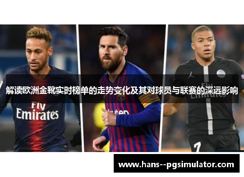 解读欧洲金靴实时榜单的走势变化及其对球员与联赛的深远影响